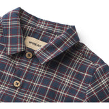 Wheat Navy Check Shirt Oscar