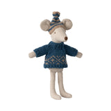 Maileg Knitted sweater and hat, Dad mouse