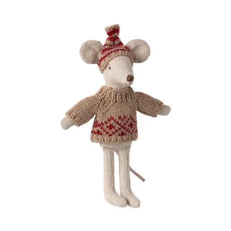 Maileg Knitted sweater and hat, Mum mouse