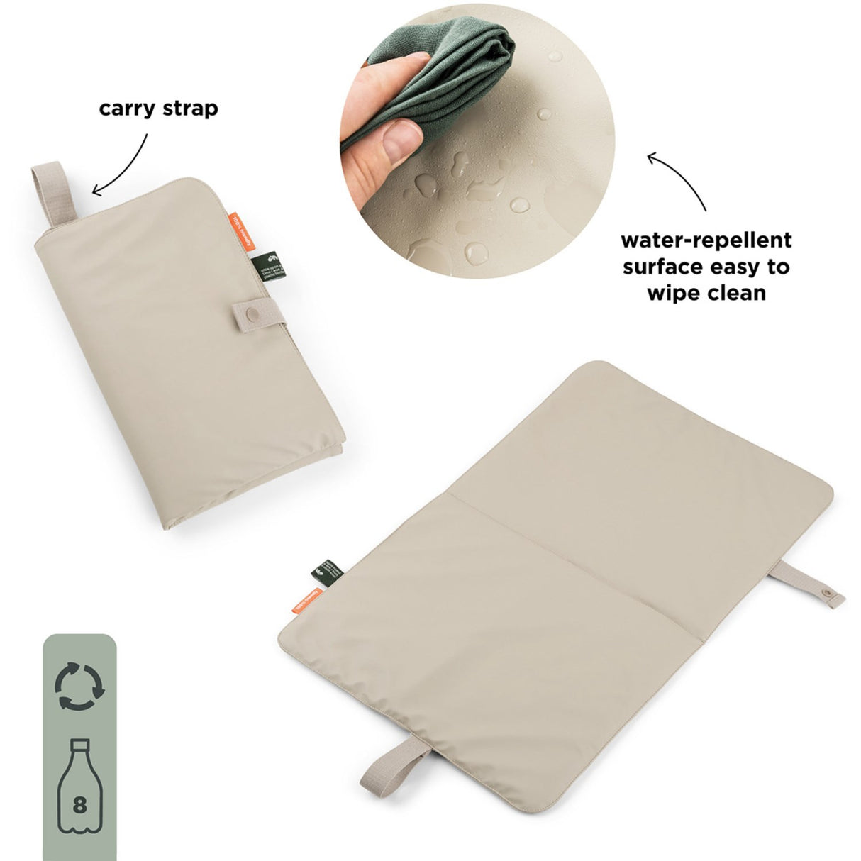 DonebyDeer Sand  Foldbart Changing Mat