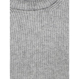 kids ONLY Medium Grey Melange Anne Fold Up Pullover Knit