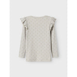 Lil'Atelier Mirage Gray Snow Drop Gago Kuo Slim Blouse