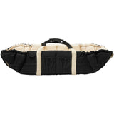 COPENHAGEN COLORS Black W. Cream Solid Stripe Organic Multifunctional Lift