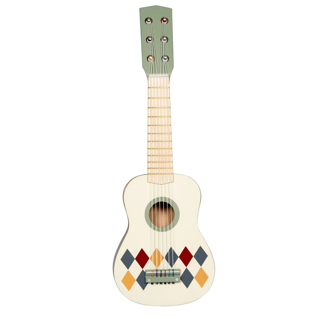 Mamamemo Guitar w/6 Strings, Harlequin