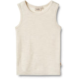 Wheat Eggshell Melange Wool Singlet Iggy