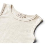 Wheat Eggshell Melange Wool Singlet Iggy