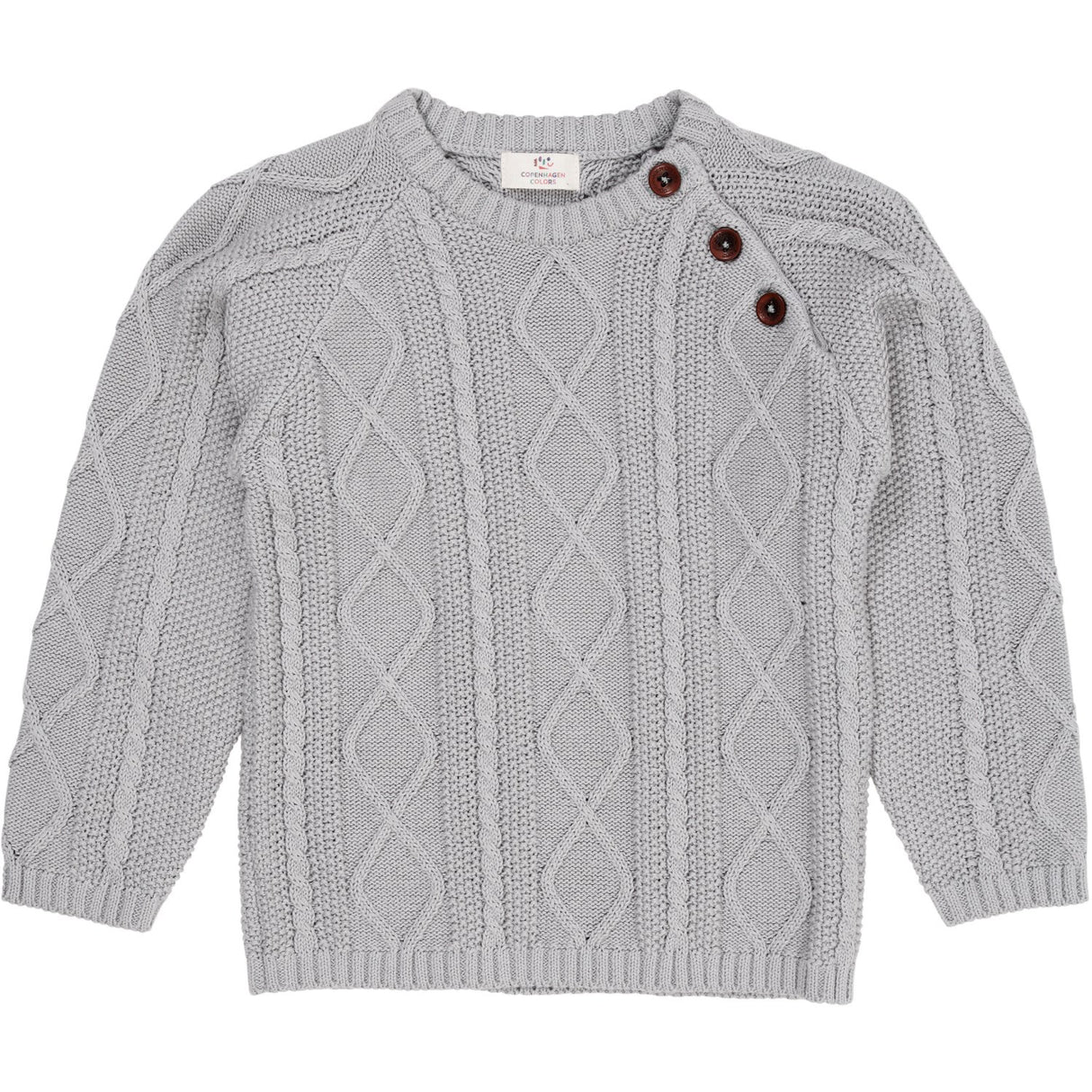 Copenhagen Colors Dusty Blue Knitted Jumper