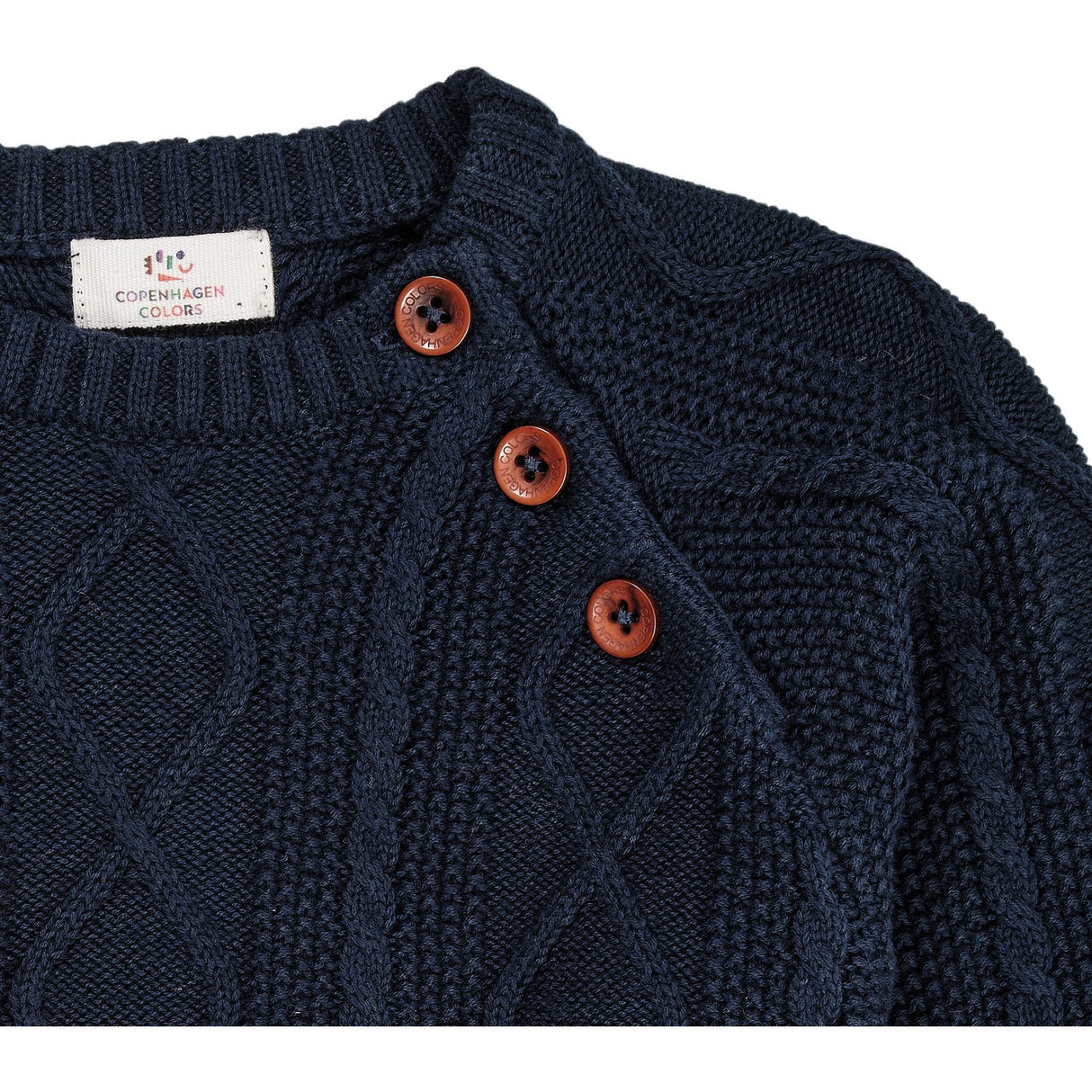 Copenhagen Colors Navy Knitted Jumper