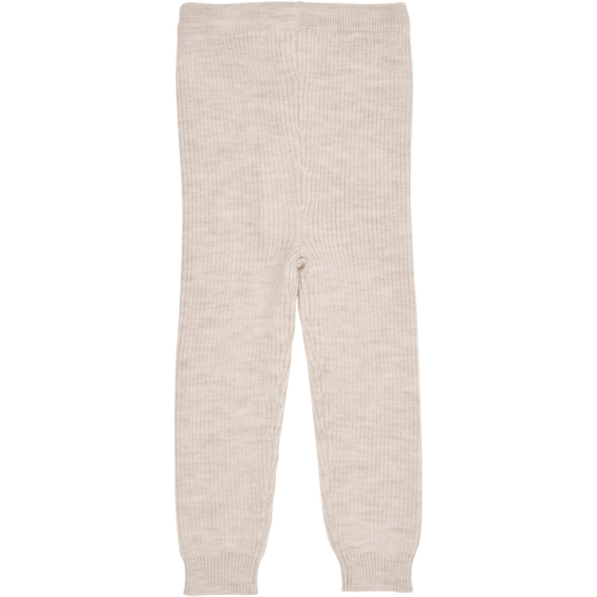 Copenhagen Colors Pale Cream Melange Merino Classic Rib Leggings