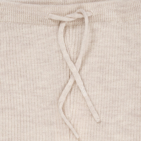 Copenhagen Colors Pale Cream Melange Merino Classic Rib Leggings