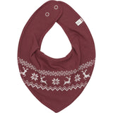 Pippi New Maroon Bandana Bib AOP 3-pack