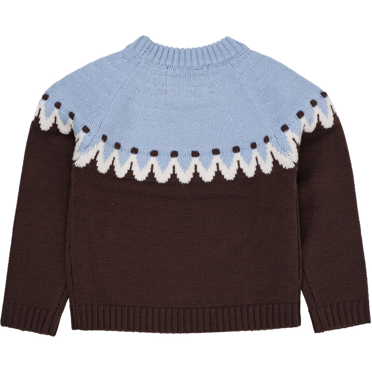 COPENHAGEN COLORS Brown/Blue Combi Cupcake Classic Jumper