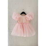 Dolly by Le Petit Tom DollyPink Dolly World V-Back Puff Sleeve Organza Tutu Dress