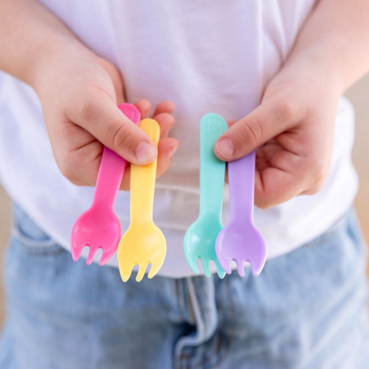 MontiiCo Summer Sunset Spork Set