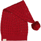 MarMar Cotton Rayon Knit Lace Hibiscus Red Alfen Christmas Hat