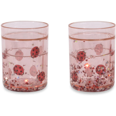 Konges Sløjd Ladybug 2 Pack Ladybug Glitter Cups