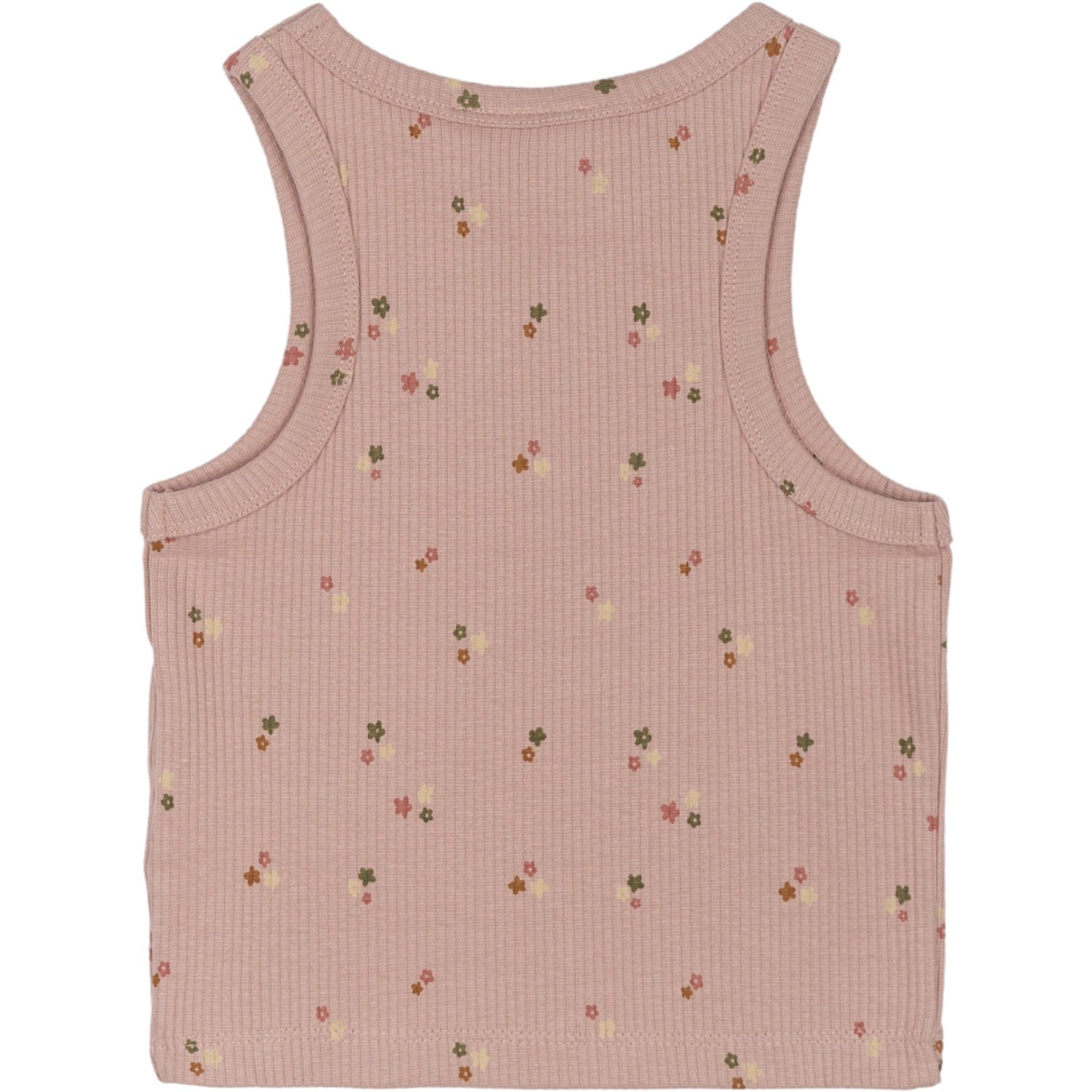 The New Adobe Rose AOP Oreta Short Rib Top