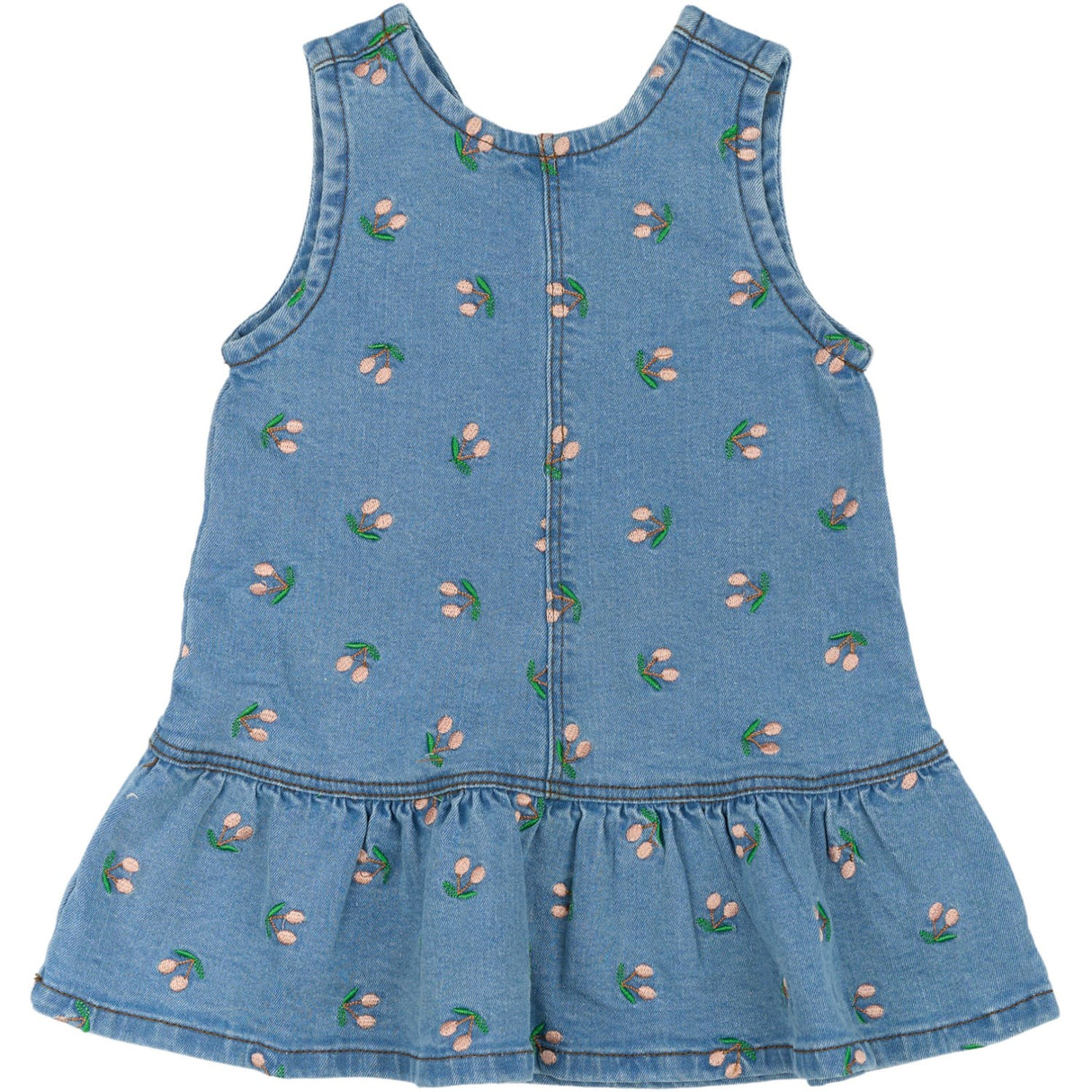THE NEW Siblings Light Blue Denim Embroidery Ovia Denim Dress