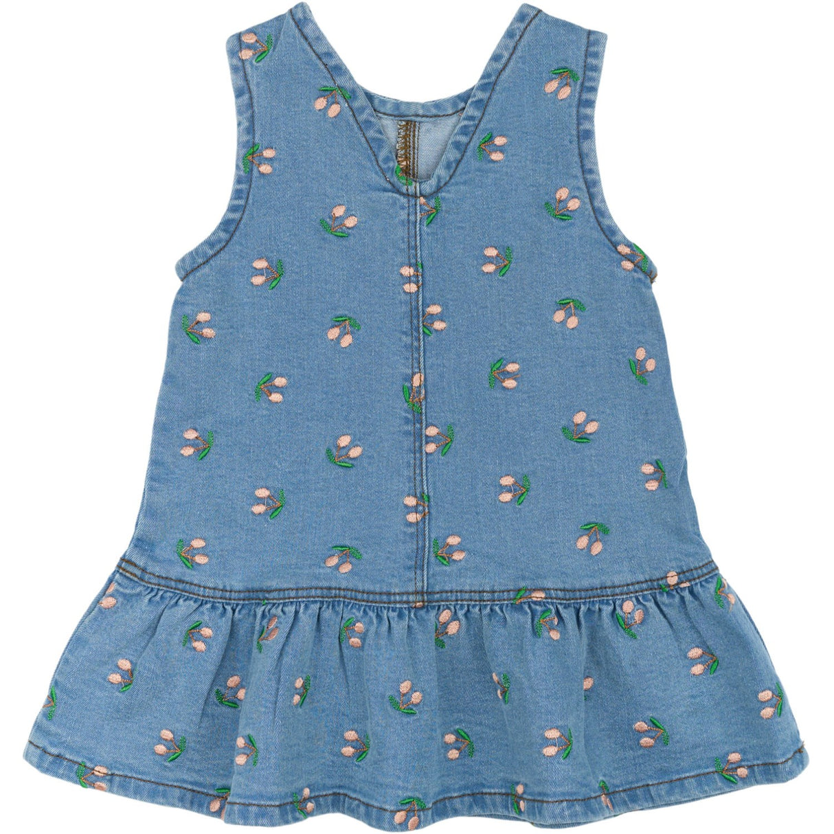 THE NEW Siblings Light Blue Denim Embroidery Ovia Denim Dress
