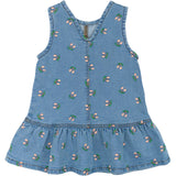 THE NEW Siblings Light Blue Denim Embroidery Ovia Denim Dress