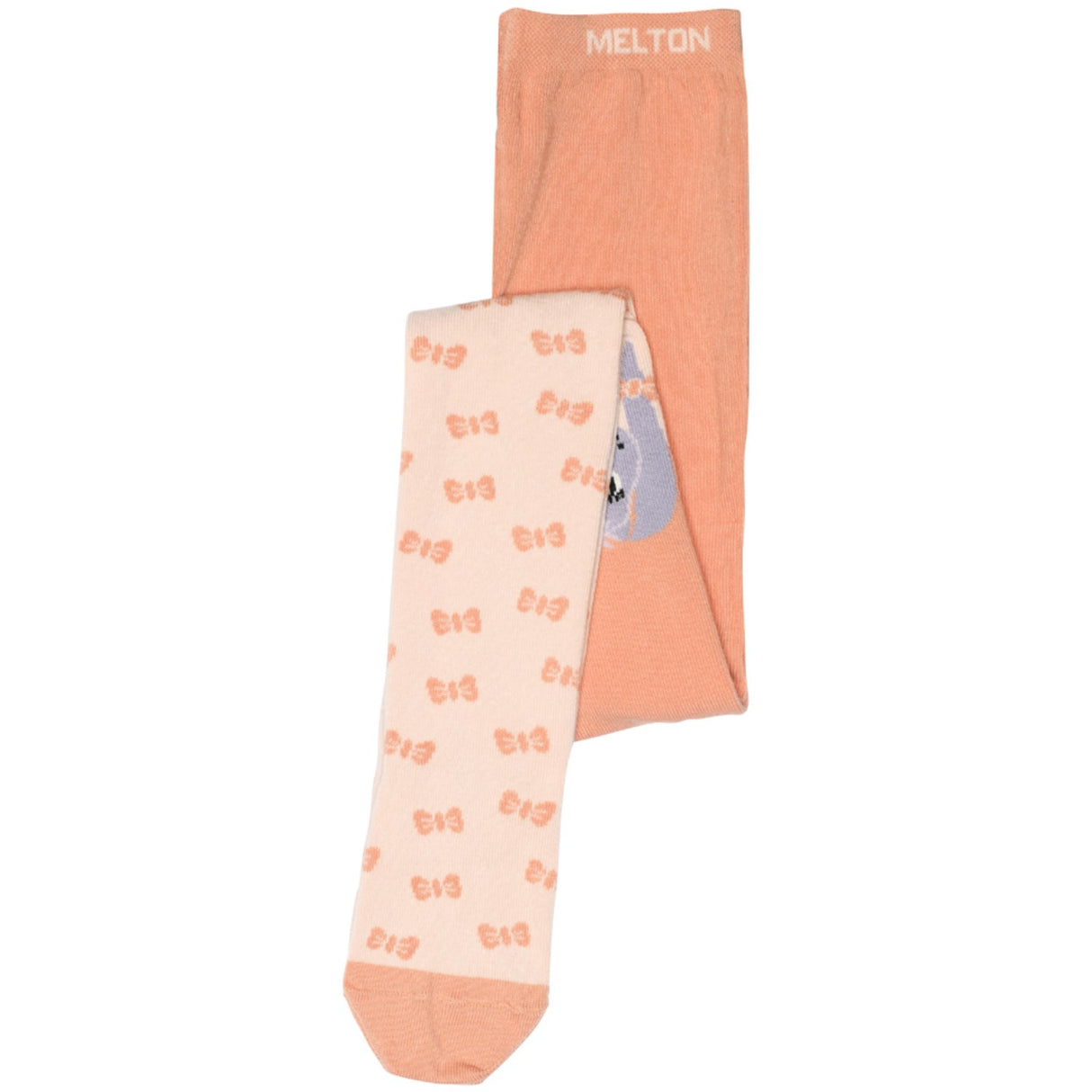 MELTON Peach Pink Rabbit tights