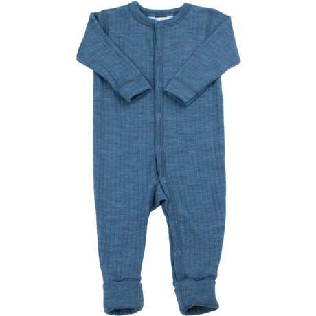 Joha Wool Blue Nightsuit 2i1 Fod Basic