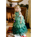 Great Pretenders  Christmas Tree Dress with Headpiece, SIZE US 3-4