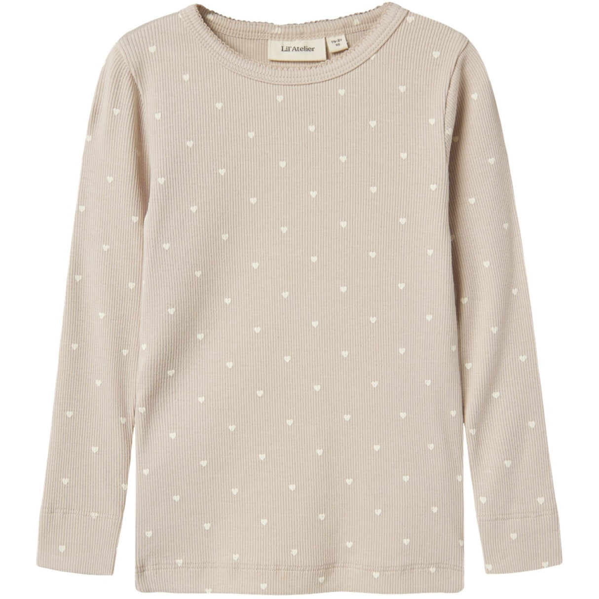 Lil'Atelier Gray Morn Heart Gago Slim Blouse Noos