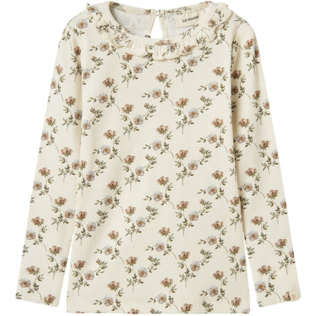 Lil'Atelier Turtledove Flowers Gavo Els Slim Blouse