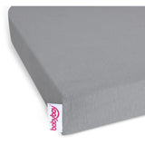 babybay® Grey Jersey Cover Deluxe Sheet 2-Pack Boxspring Xxl