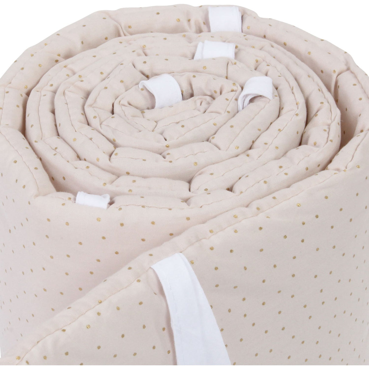 babybay ® Beige Glitter Dots Gold Babynest Organic Cotton Royal