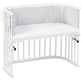 babybay ® Pearlgrey White Stars Babynest Pique