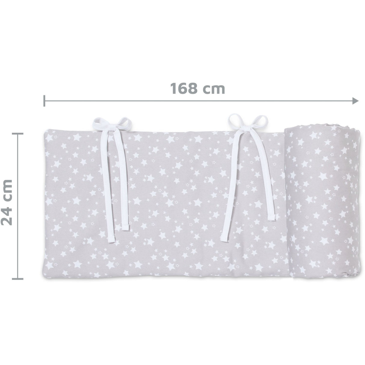 babybay ® Pearlgrey White Stars Babynest Pique