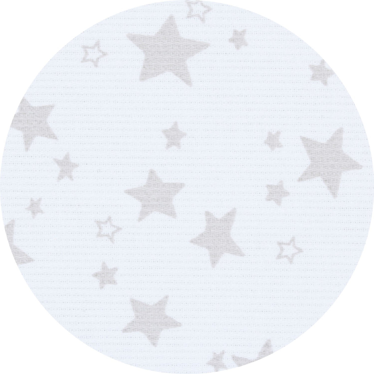 babybay ® White Stars Pearl Grey Babynest Pique