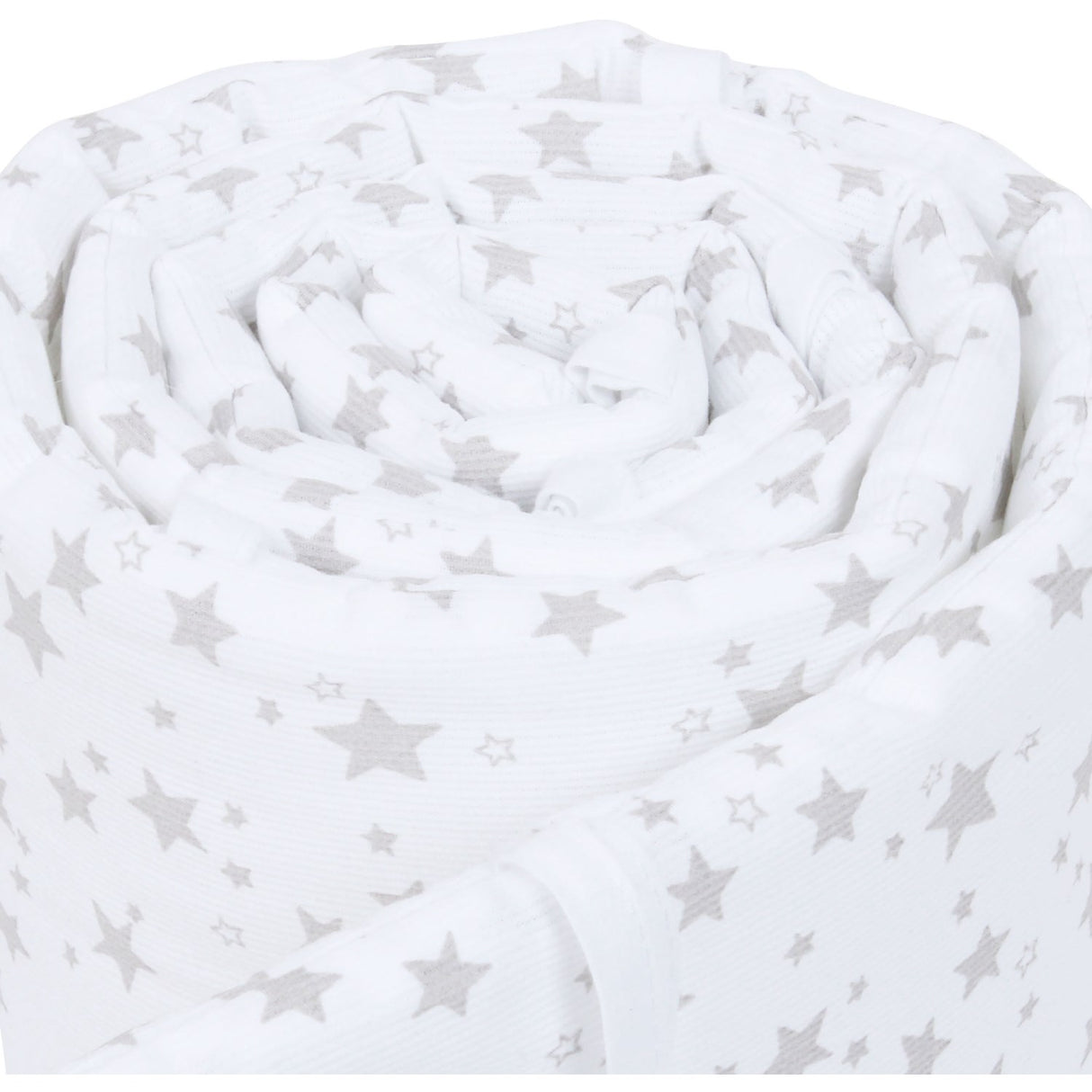 babybay ® White Stars Pearl Grey Babynest Pique