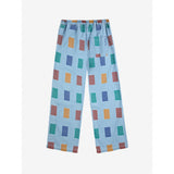 Bobo Choses Light Blue Color Game All Over Baggy Pants