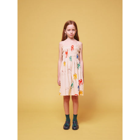 Bobo Choses Beige Wonder Horses All Over Sleevless Strap Dress