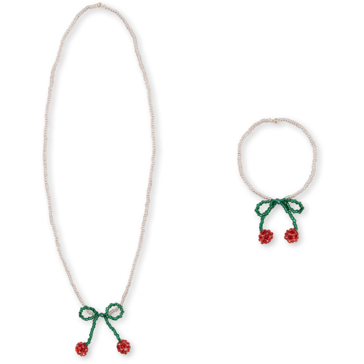 Konges Sløjd Cherry Pearly Necklace & Bracelet Set