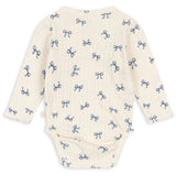 Konges Sløjd Bow Bleu Minnie Newborn Bodysuit Ls Gots