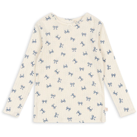 Konges Sløjd Bow Bleu Minnie Blouse Gots