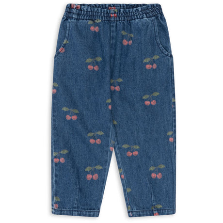 Konges Sløjd Ma Grande Cerise Denim Magot Frill Pants Gots