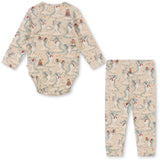 Konges Sløjd Let It Snow Basic Bodysuit Ls/Pants Set Gots