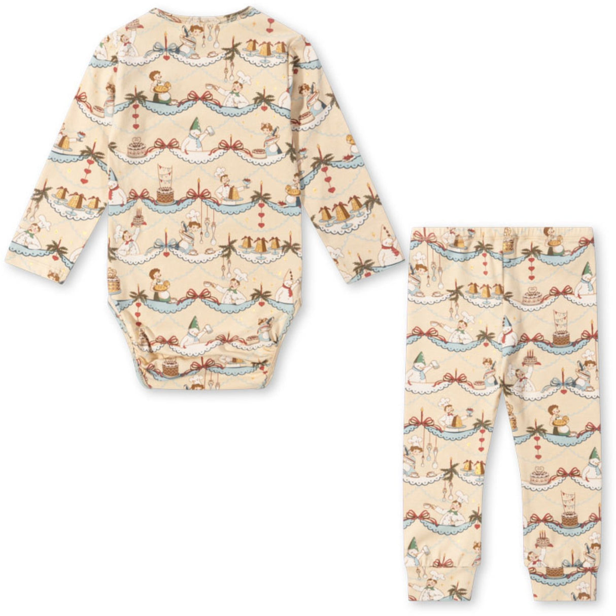 Konges Sløjd Sugar Pie Basic Bodysuit Ls/Pants Set Gots