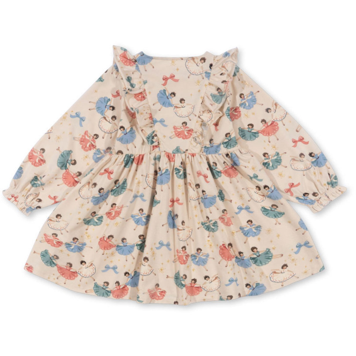 Konges Sløjd Bow Ballerina Basic Frill Dress Gots