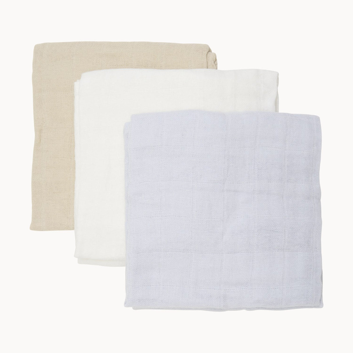 Pippi Metal Mint Organic Cloth Muslin 3-pack