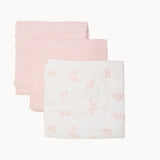 Pippi Veiled Rose Organic Cloth Muslin 3-pack