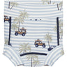 Hust & Claire White Harumi Swim Trunks