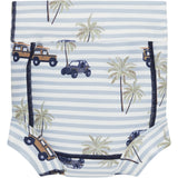 Hust & Claire White Harumi Swim Trunks
