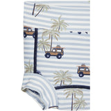 Hust & Claire White Harumi Swim Trunks