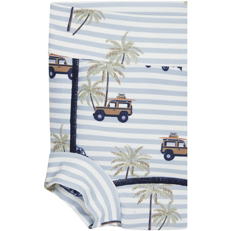 Hust & Claire White Harumi Swim Trunks